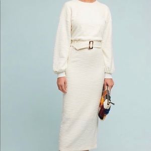 Anthropologie DOLAN cream dress size Small.